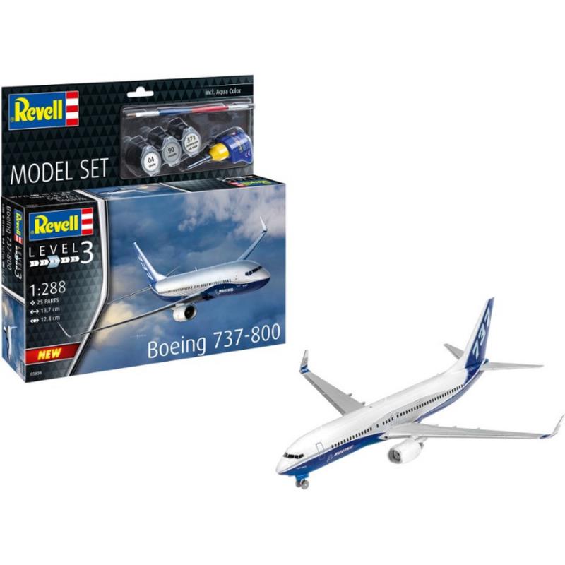 Revell: 1:288 Model Set Boeing 737-800
