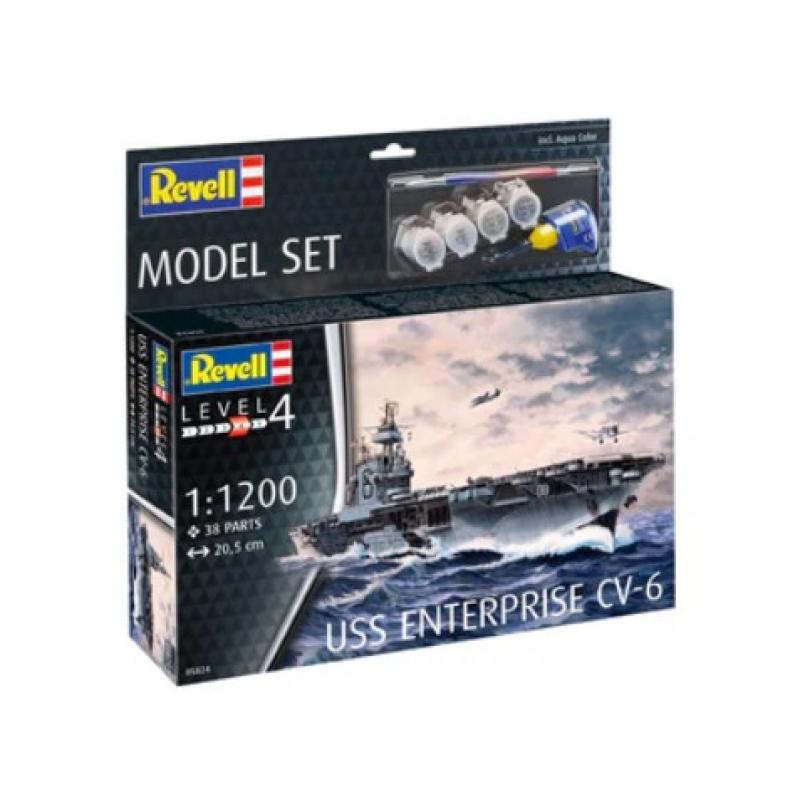 Revell: 1:1200 Model Set USS Enterprise CV-6