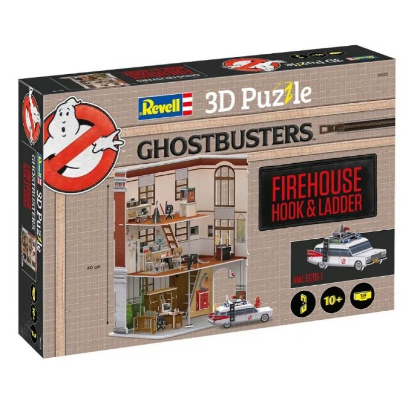 Revell: 3D Puzzle - Ghostbusters: Firehouse Hook & Ladder incl. Ecto-1