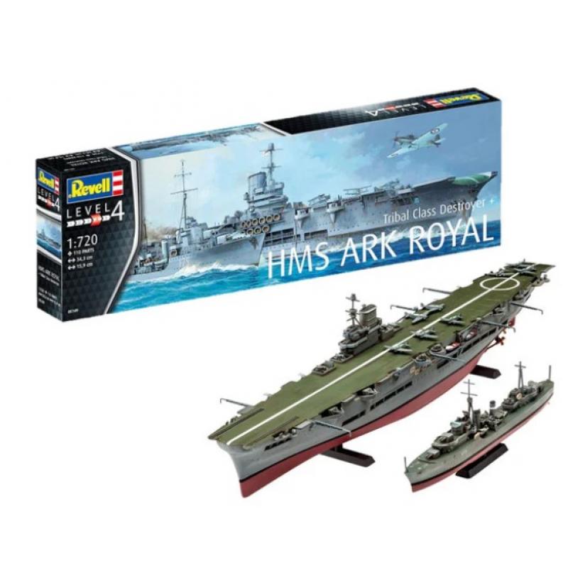 Revell: 1:720 HMS Ark Royal & Tribal Class Destroyer