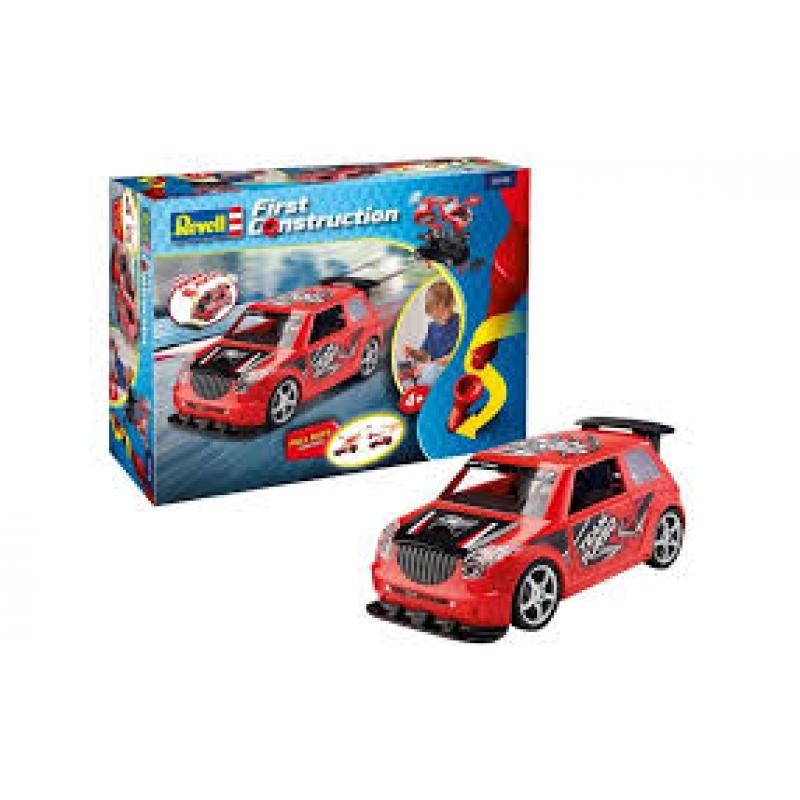 Revell First Construction: 1:20 Rallye Car with Pullback Motor Red
