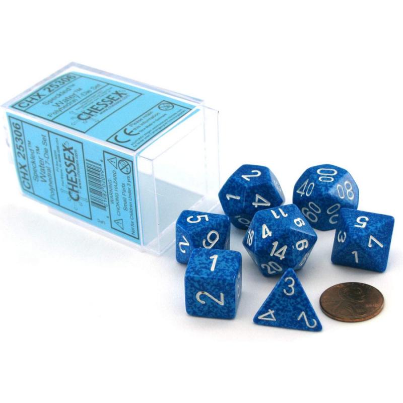 Chessex Speckled Polyhedral 7-Die Set - Sea