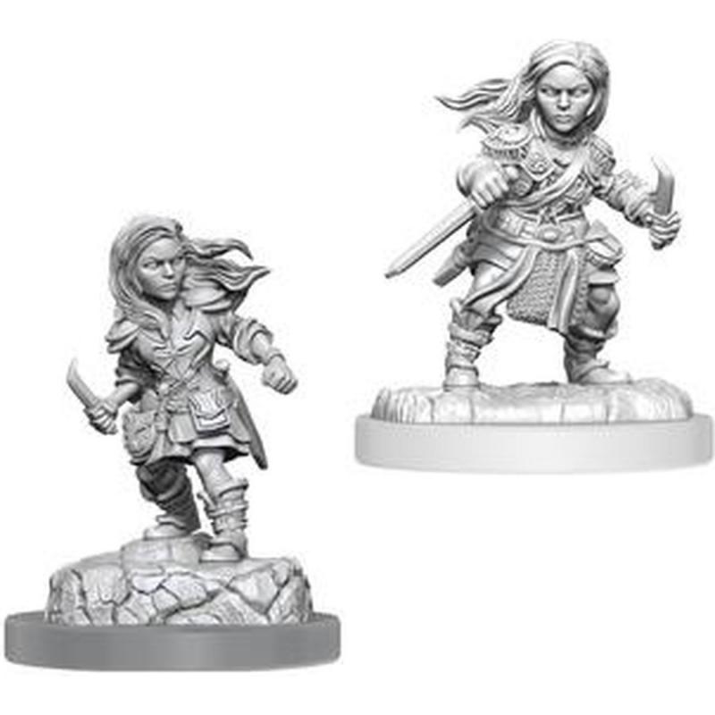 Dungeons & Dragons Nolzur's Marvelous Miniatures: Halfling Rogue Female (2 figures)