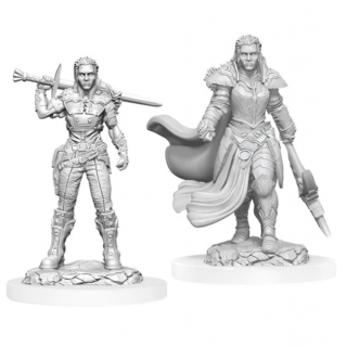 Dungeons & Dragons Nolzur's Marvelous Miniatures: Orc Fighter Female (2 figures)