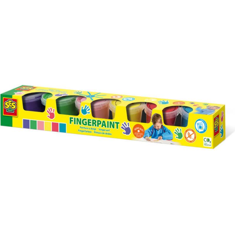 Ses Creative - Δαχτυλομπογιές 6 Χρώματα