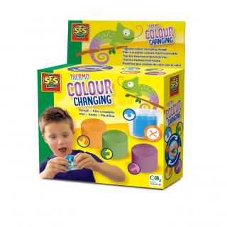 Ses Creative - Πηλός με Εναλλαγές Χρωμάτων - Play Dough Thermo Colour Changing Dough
