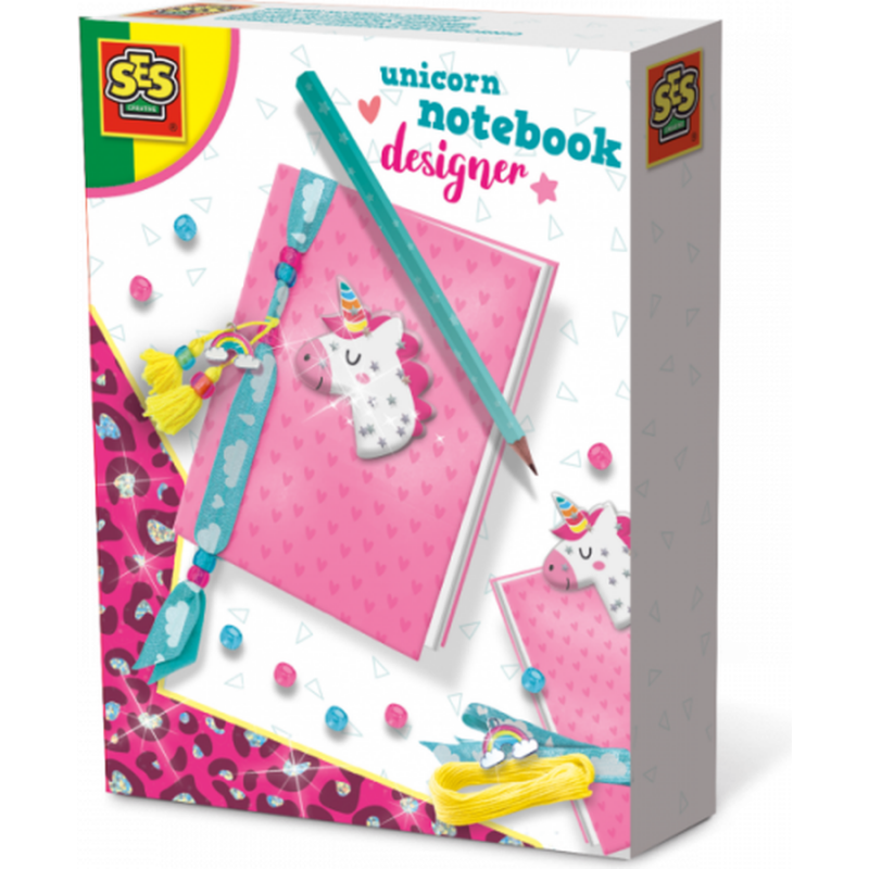 Σημειοματάριο Σχεδίασης Μονόκερος - Unicorn Notebook Designer - Ses Creative