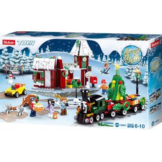 M38-B0887 Sluban Christmas Village - Happy New Year serie