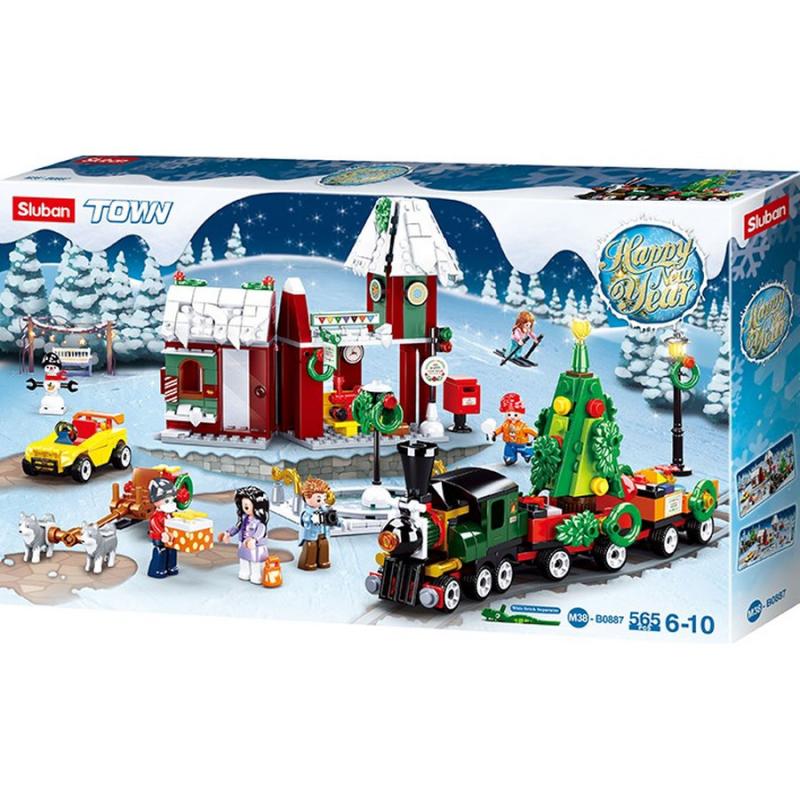 M38-B0887 Sluban Christmas Village - Happy New Year serie