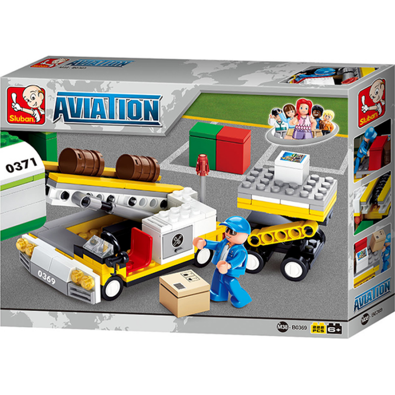 M38-B0369 Sluban Aircraft Cargo Loader - Aviation serie