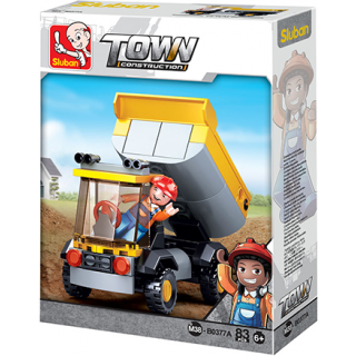 M38-B0377A Sluban Small Dump Truck - Construction serie