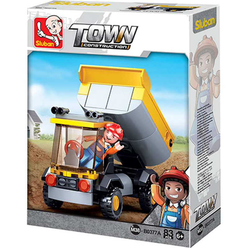 M38-B0377A Sluban Small Dump Truck - Construction serie