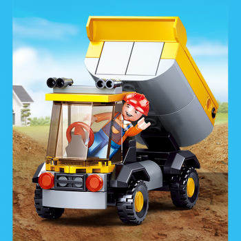 M38-B0377A Sluban Small Dump Truck - Construction serie