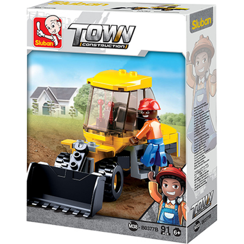 M38-B0377B Sluban Small Wheel Loader - Construction serie