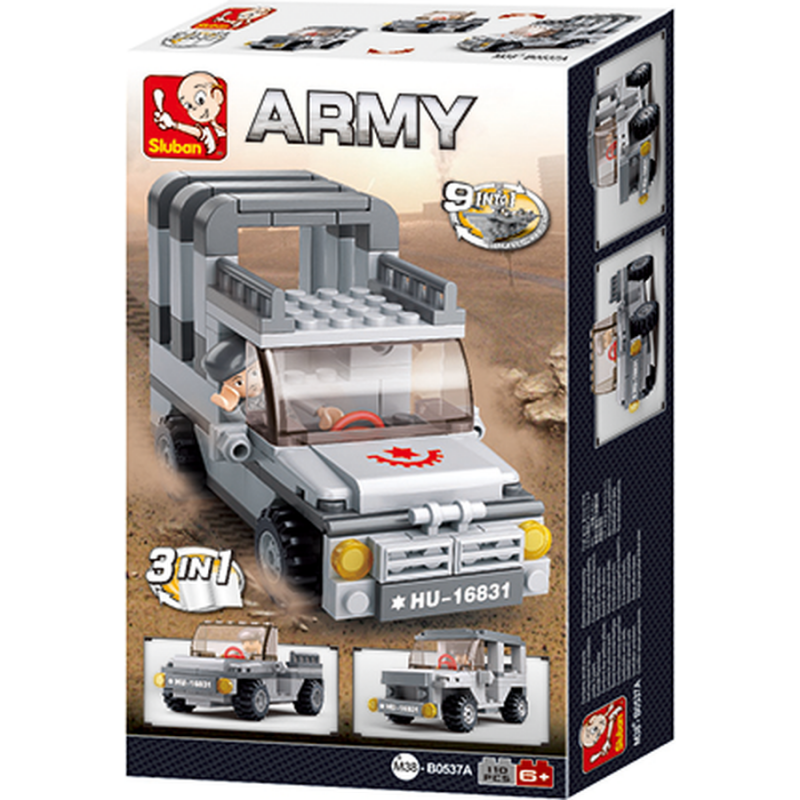 M38-B0537A Sluban Jeep 3-in-1