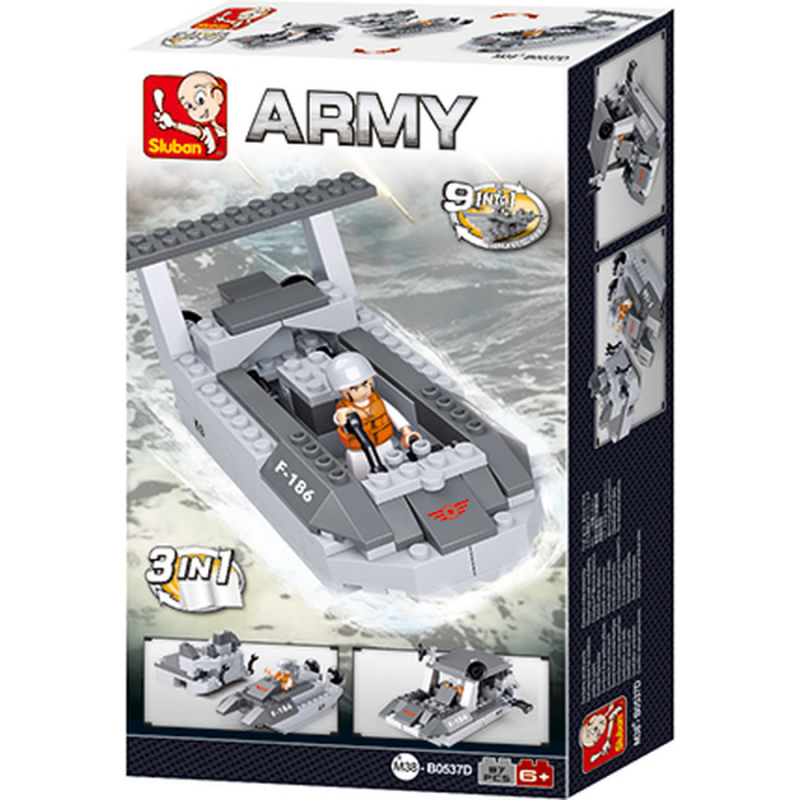 M38-B0537D Sluban Landing Craft 3-in-1