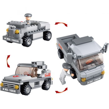 M38-B0537E Sluban Troop Transporter 3-in-1