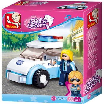 M38-B0600B Sluban Police Woman with Police Car