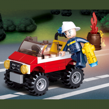 Sluban M38-B0621 Fire Jeep - Fire serie