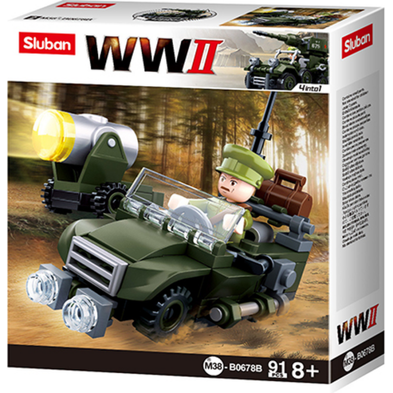 M38-B0678B Sluban Allied Off-road Vehicle