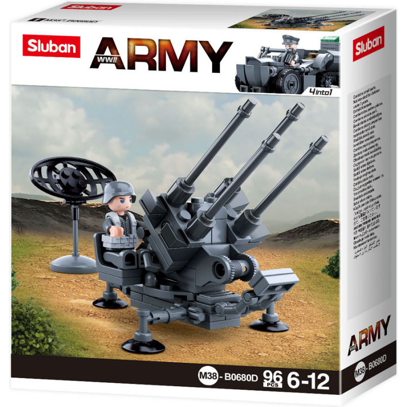 M38-B0680D Sluban German Anti-Arricraft Gun