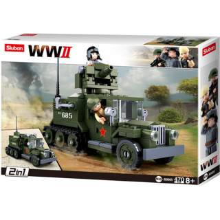 M38-B0685 Sluban Allied Half-Track 2 in 1