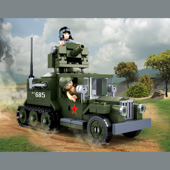 M38-B0685 Sluban Allied Half-Track 2 in 1