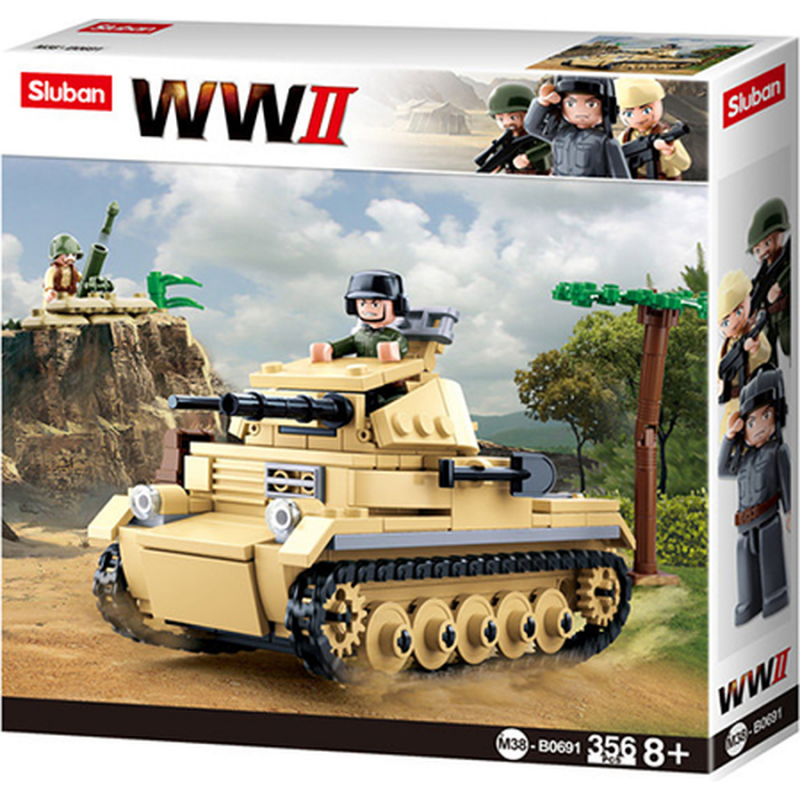 M38-B0691 Sluban Small German Tank