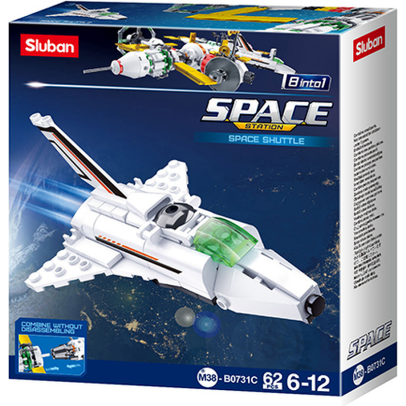 M38-B0731C Sluban Satellite Space Ship C - Space serie