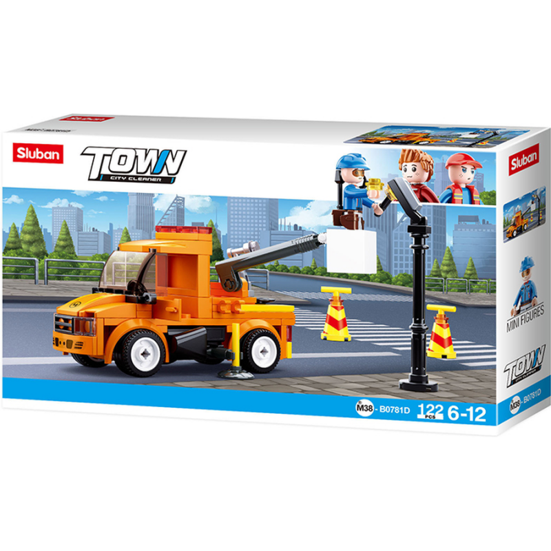 M38-B0781D Sluban Street Lamp Truck - City Cleaners serie