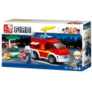 M38B0623 Small Fire Truck + Oil Station