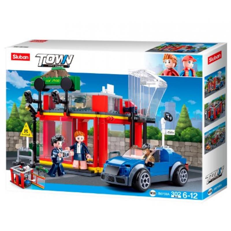 M38-B0759A Sluban Car Dealer - City Scene serie