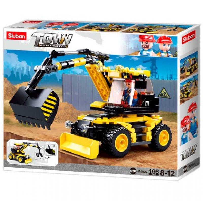 Sluban - M38-B0805 Construction serie - Excavator on Wheels