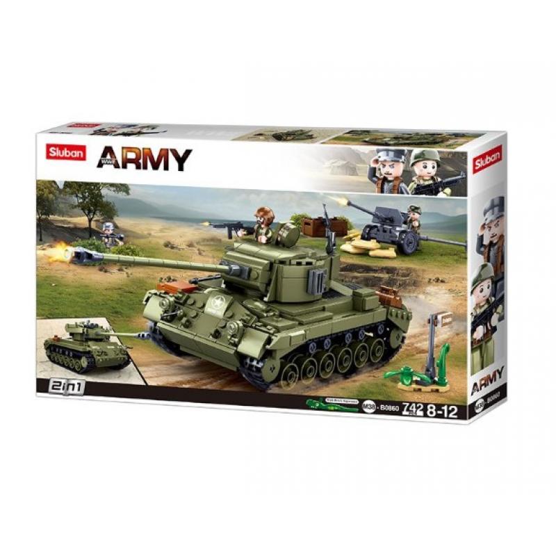 Sluban - M38-B0860 Medium Tank Green