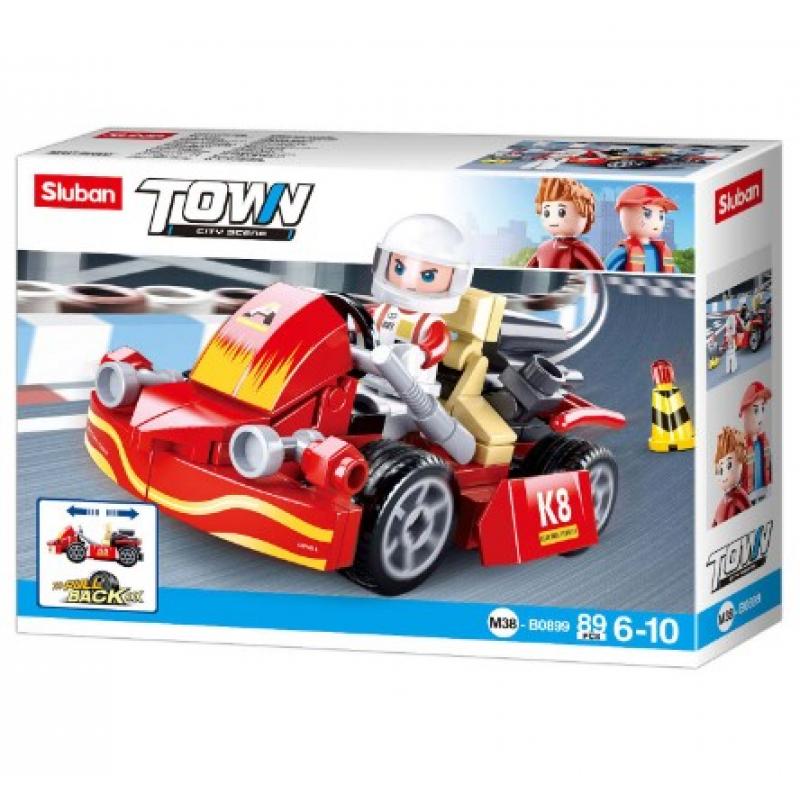 M38-B0899 Sluban Pull-Back Kart - City Scene serie