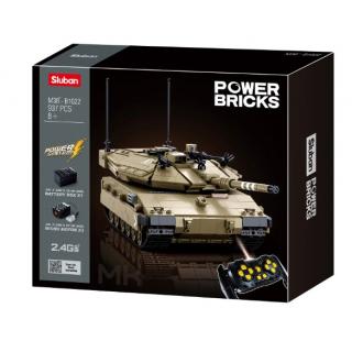 Sluban - M38-B1022 Power Bricks RC MK4 Tank with Remote Control Bricks Set 937 Pieces