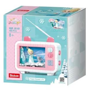 Sluban - M38-B1103 Mini Handcraft Frozen Princess's TV Bricks Set 400 Pieces