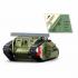 Sluban - M38-B1296 Army Assault Tank WWII - Mark Vs 516 pcs