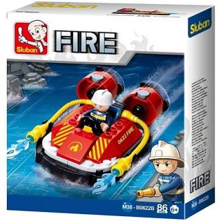 M38-B0622B Sluban Small Fireboat 90 pcs - Fire serie