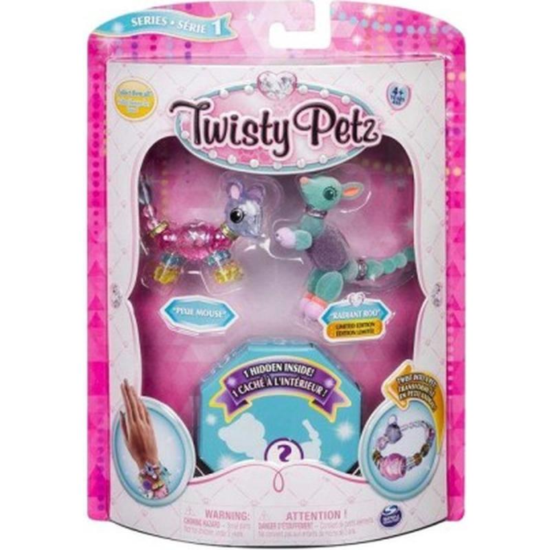 Spin Master - Twisty Petz Three Pack Figures - Pixie Mouse & Radiant Roo