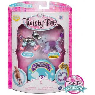 Spin Master - Twisty Petz Three Pack Figures - Razzle Elephant & Pupsicle Puppy