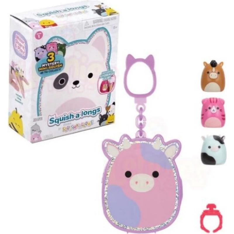 Squish-a-longs Clip-a-longs Μπρελόκ με 3 Φιγούρες σε 12 Διαφ. Σχέδια (Τυχαία Επιλογή)