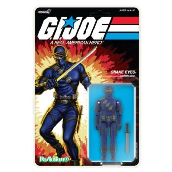GI Joe ReAction+ Action Figure Wave 3 Snake Eyes (Cartoon) 10 cm