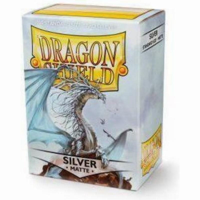 Dragon Shield Standard Sleeves - Matte Silver (100 Sleeves)