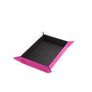 Gamegenic - Magnetic Dice Tray Rectangular Black/Pink