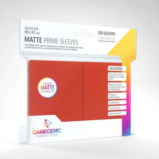 Gamegenic - Matte Prime Sleeves Red (100 Sleeves)