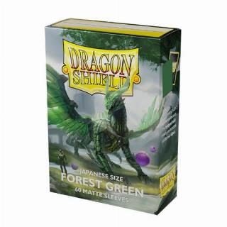 Dragon Shield Japanese size Matte Sleeves - Forest Green (60 Sleeves)