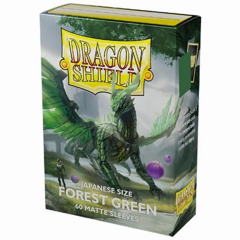 Dragon Shield Japanese size Matte Sleeves - Forest Green (60 Sleeves)