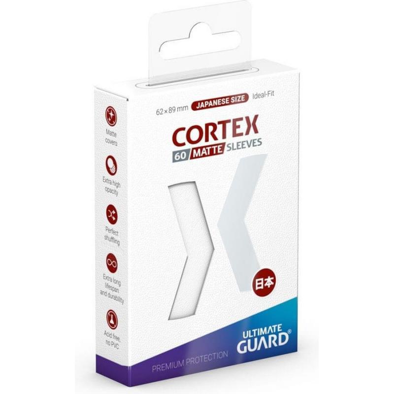 Ultimate Guard Cortex Sleeves Matte Japanese Size (60) - White