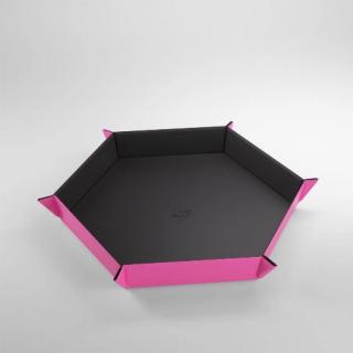 Gamegenic - Magnetic Dice Tray Hexagonal Black/Pink